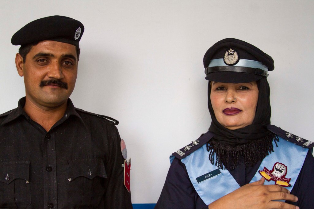 Azra Khalid (Sub inspector in charge of investigation wing) and Sajjadur Rehman (head constable)